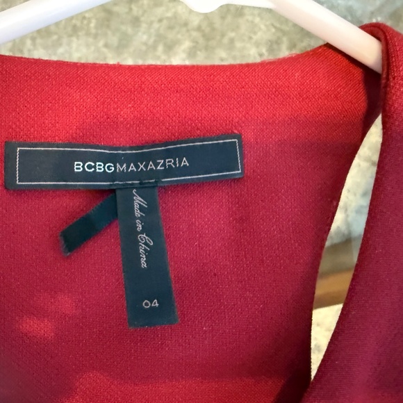 BCBGMaxAzria Deep Red Giuliana Dress. Size 4. Worn once. - Picture 5 of 6